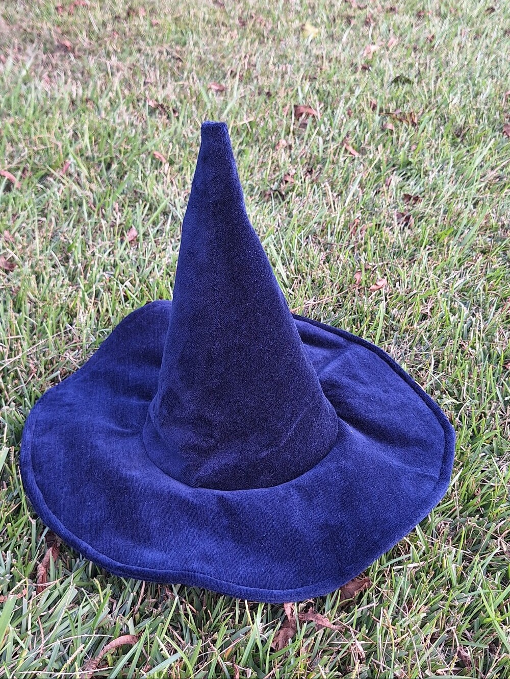 Navy Blue Velvet Witch/wizard Hat